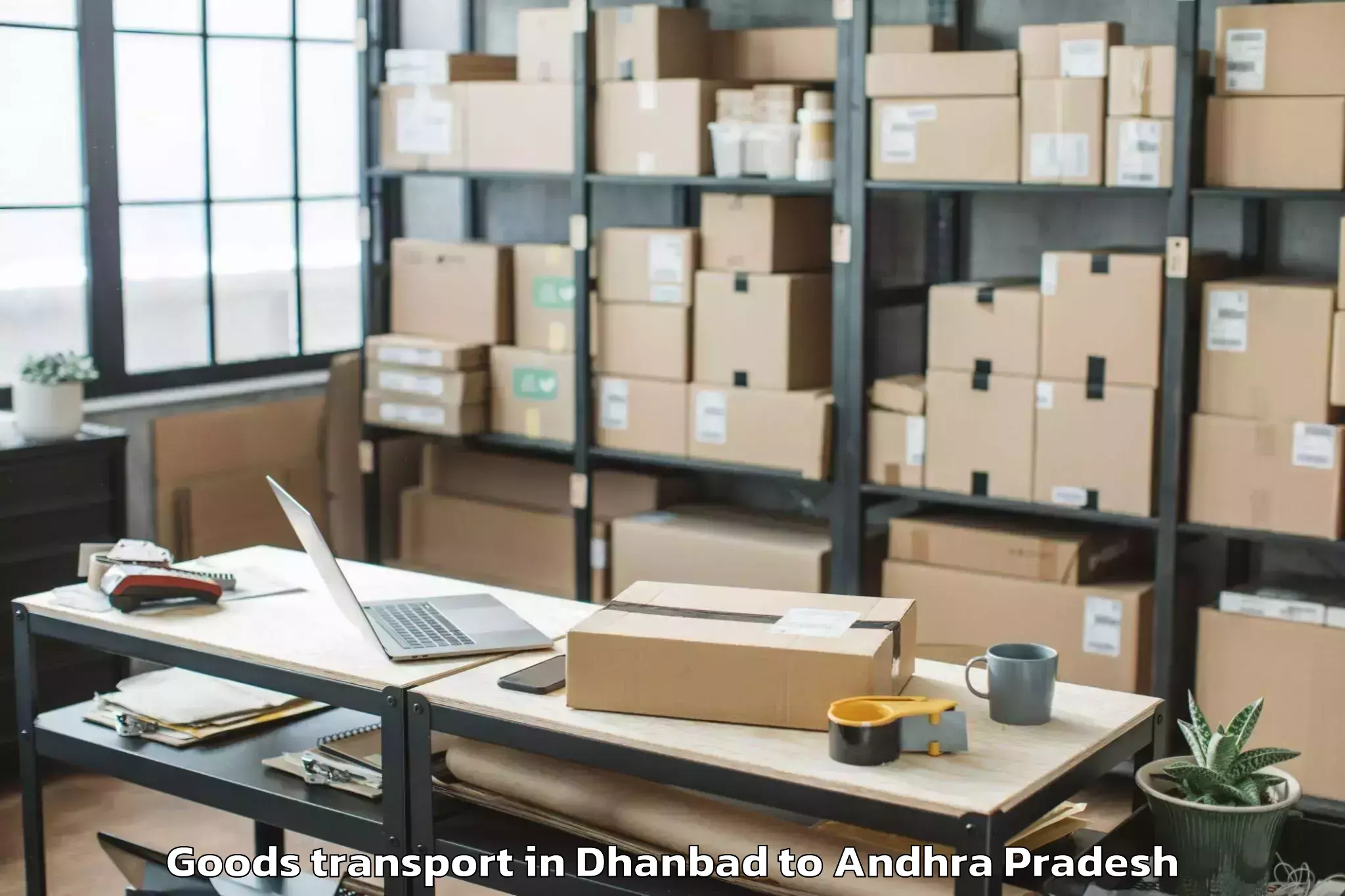 Leading Dhanbad to Veligandla Goods Transport Provider